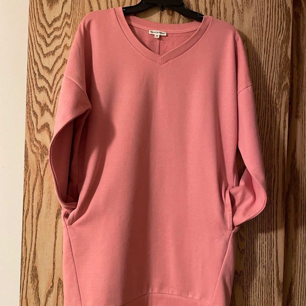 Sweatshirt dress with pockets